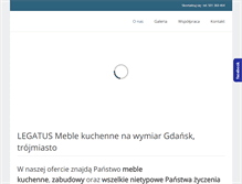 Tablet Screenshot of legatusgda.net.pl